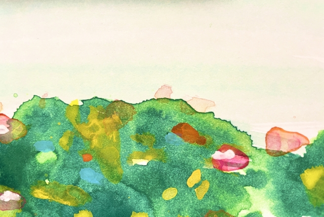カラフルな水彩画