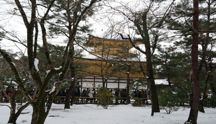 2017金閣寺冬景色